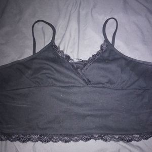 Black crop top